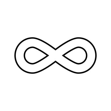 Sonsuzluk vektör logo tasarım şablonu