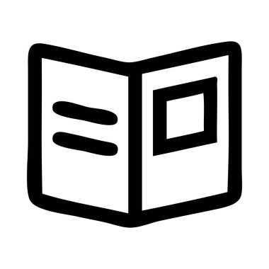 kitap simgesi vektör illüstrasyonu