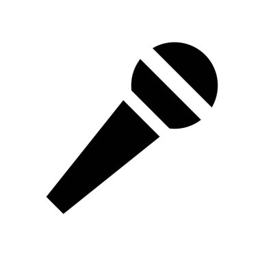 mikrofon simgesi vektör illüstrasyonu