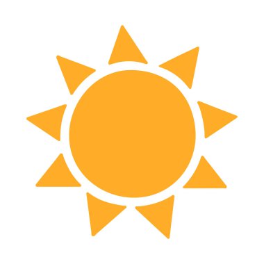 Güneş Simgesi Vektör illüstrasyonu