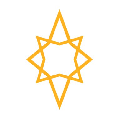 yıldız simgesi vektör illüstrasyonu