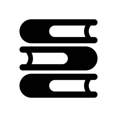 minimalist vektör illüstrasyonu, kitap simgesi