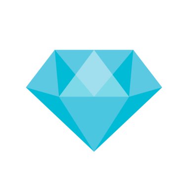 Elmas. Web simgesi basit illüstrasyon