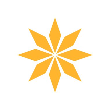 yıldız simgesi vektör illüstrasyonu