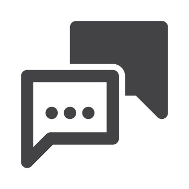 Sohbet simgesi vektör illüstrasyonu