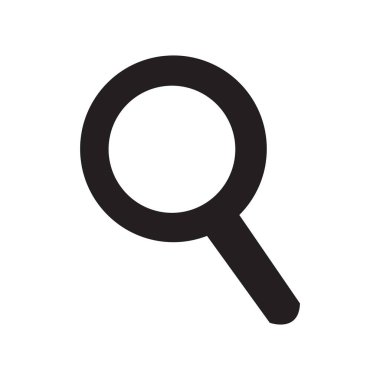 Büyüteç simgesi. vektör illüstrasyonu