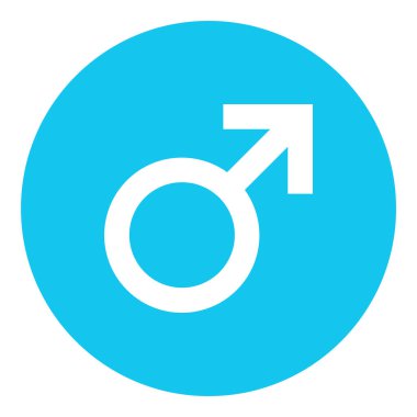 Minimalist vektör illüstrasyonu, cinsiyet simgesi