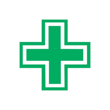 minimalist vektör illüstrasyonu, artı simge