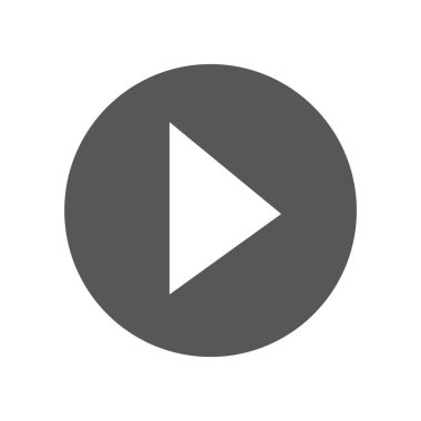 Çalma düğmesinin vektör illüstrasyon simgesi 