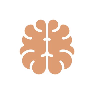 beyin ikonu vektör illüstrasyonu