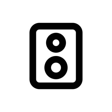 minimalist vektör illüstrasyonu, hoparlör simgesi