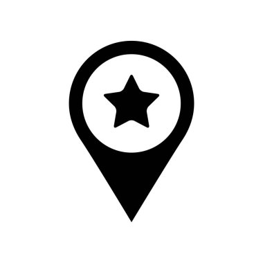 konum simgesi vektör illüstrasyonu