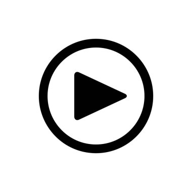 Çalma düğmesinin vektör illüstrasyon simgesi 