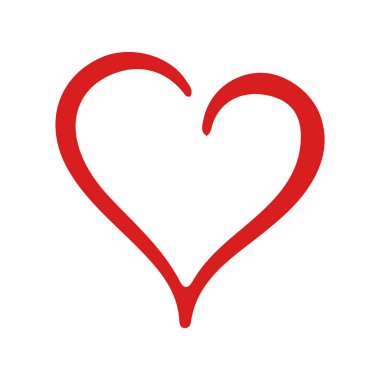 Arka planda kalp ikonu var. Aşk logosu kalp çizimi.