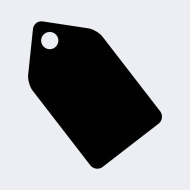 Beyaz arkaplanda siyah cuma etiketi simgesi izole edildi. vektör illüstrasyonu