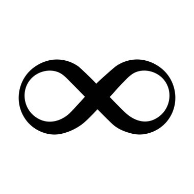 Sonsuzluk vektör logo tasarım şablonu