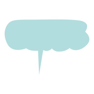 Beyaz arkaplanda izole edilmiş konuşma kabarcığı vektörü simgesi