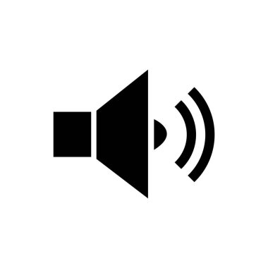 ses simgesi vektör illüstrasyonu