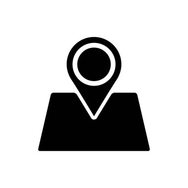 konum simgesi vektör illüstrasyonu