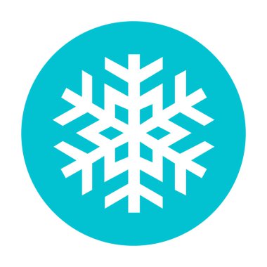 minimal vektör illüstrasyonu, kar simgesi