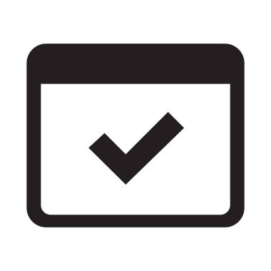 onay işareti simgesi. düz tasarım stili.