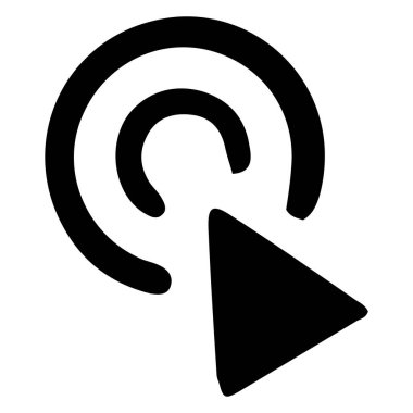 imleç ağ vektör simgesi