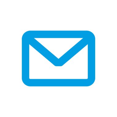 zarf e- posta simgesi vektör illüstrasyonu