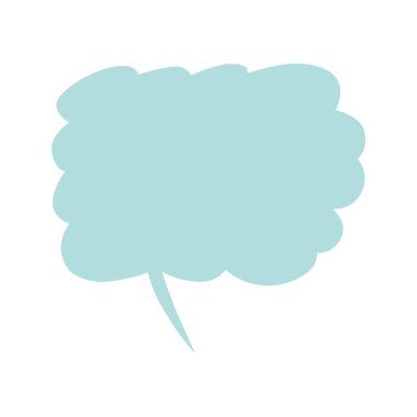 Konuşma balonu ikonu. vektör illüstrasyonu