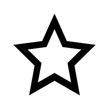 yıldız simgesi, vektör çizimi