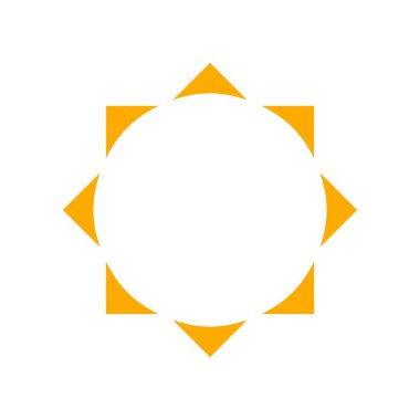 Güneş Simgesi Vektör illüstrasyonu