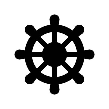 Minimalist vektör illüstrasyonu, direksiyon simgesi