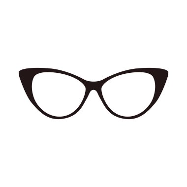 gözlük simgesi vektör illüstrasyonu