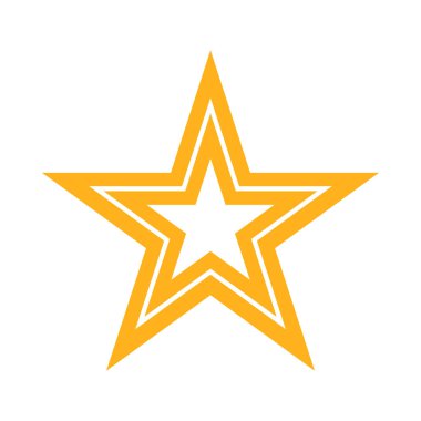 yıldız simgesi vektör illüstrasyonu