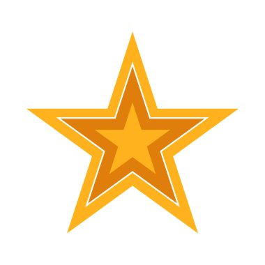 yıldız simgesi vektör illüstrasyonu