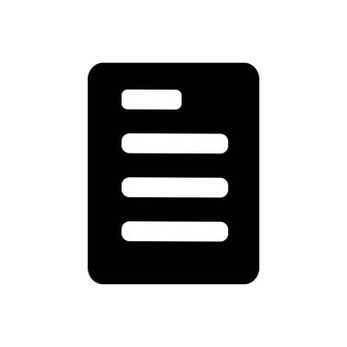 minimalist vektör illüstrasyonu, sayfa simgesi