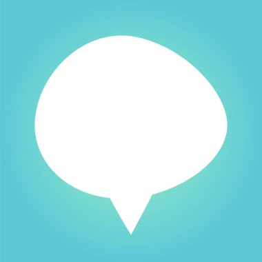 Konuşma balonu ikonu. vektör illüstrasyonu