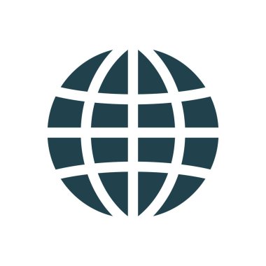 Dünya ikonu. düz dizayn biçimi 10