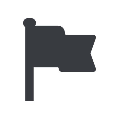 minimalist vektör illüstrasyonu, bayrak simgesi