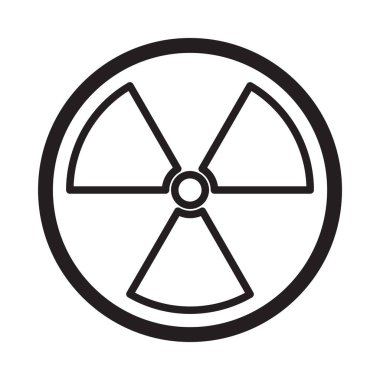 radyasyon çizgisi vektör simgesi