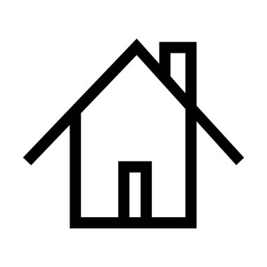 Ev. Web simgesi basit illüstrasyon