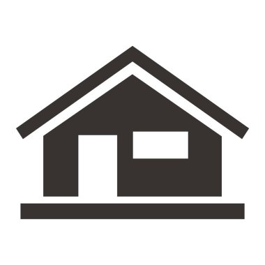 Ev. Web simgesi basit illüstrasyon