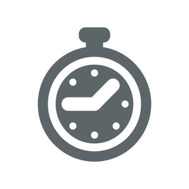 Kronometrenin vektör illüstrasyon simgesi 