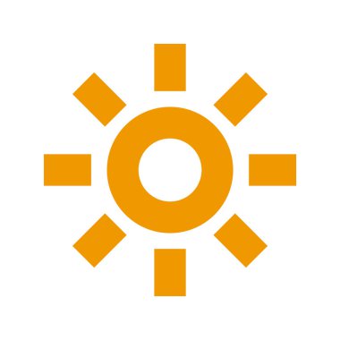 Güneş Simgesi Vektör illüstrasyonu