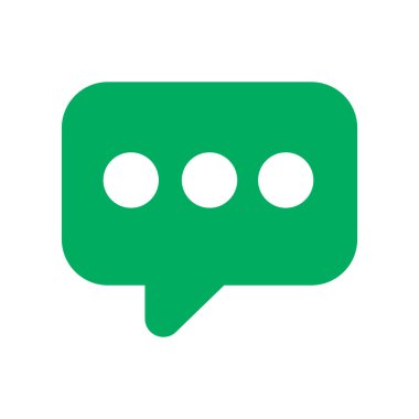 konuşma balonu simgesi, vektör illüstrasyonu