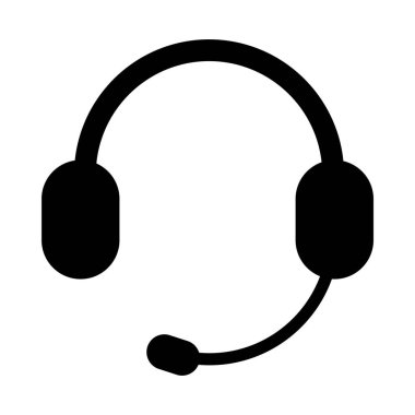 kulaklık simgesi vektör illüstrasyonu