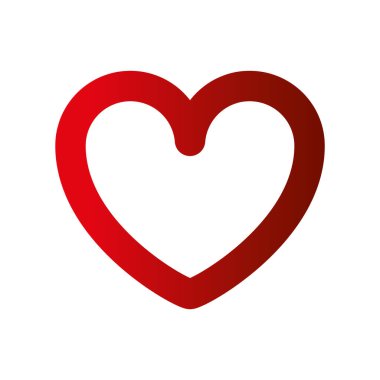 Arka planda kalp ikonu var. Aşk logosu kalp çizimi.