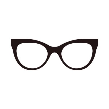 Gözlük ikonu. vektör illüstrasyonu