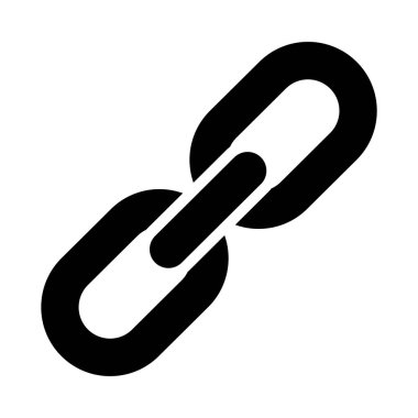 bağlantı düz vektör simgesi