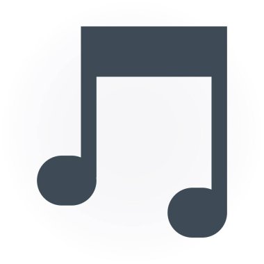 müzik notası ikon vektör illüstrasyonu