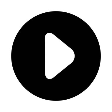 Çalma düğmesinin vektör illüstrasyon simgesi 